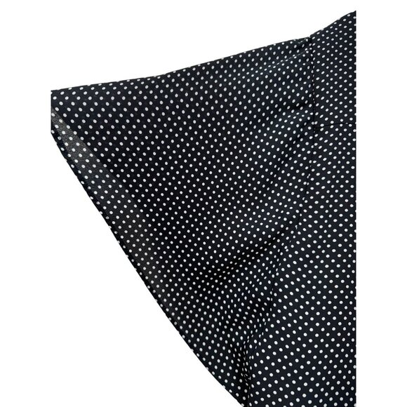 Chicos Womens Polka Dot Button Front Tunic Blouse Size 3 Black & White - Picture 10 of 13